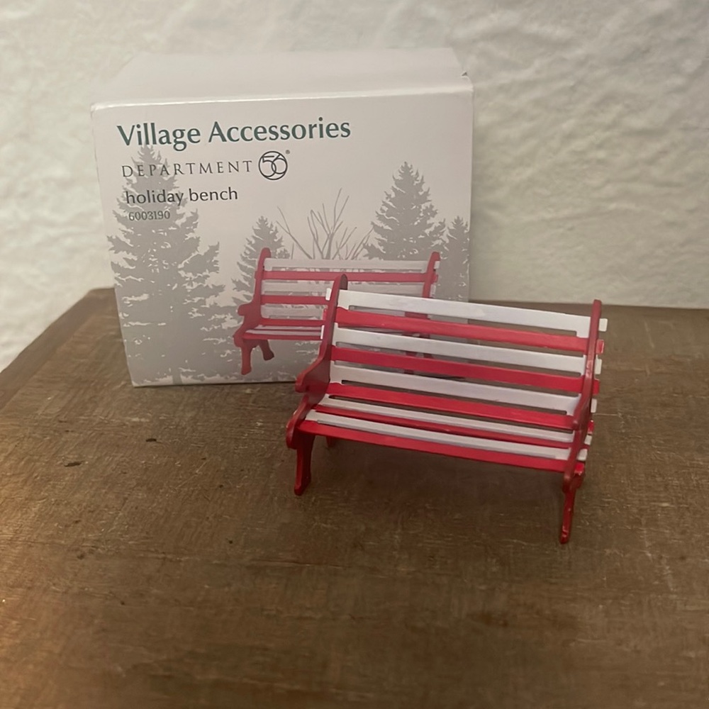 Department 56 | Village Accessories | Holiday Bench |